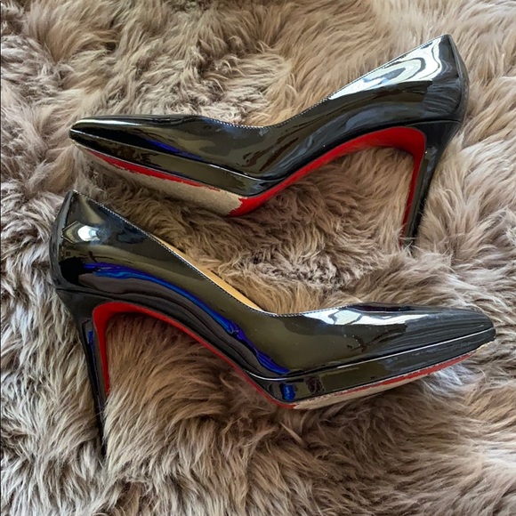 Authentic Christian Louboutin Pigalle Plato patent heels. - Picture 3 of 8